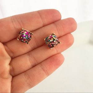 COPY - New handmade confetti glitter stud earrings